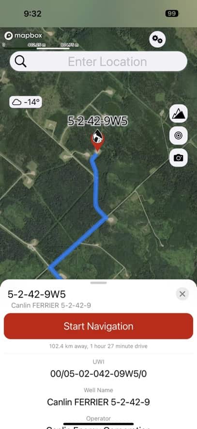 LSD Finder app in giving directions
